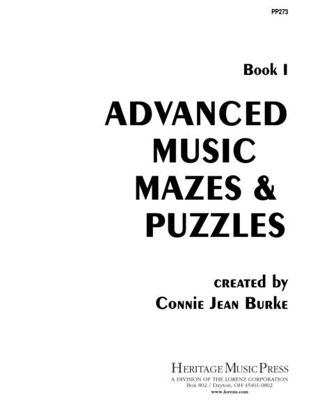 Advanced Music Mazes & Puzzles, Book I