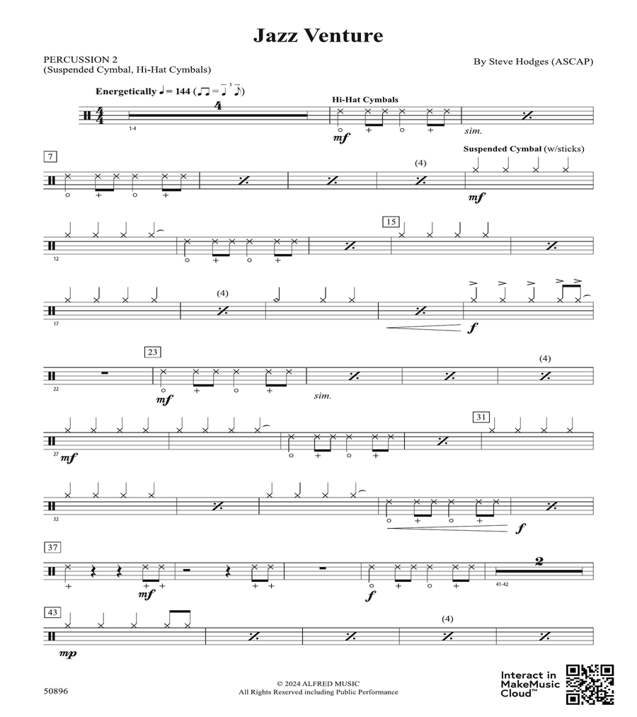 Jazz Venture: 2nd Percussion Percussion scores gallery preview page 1