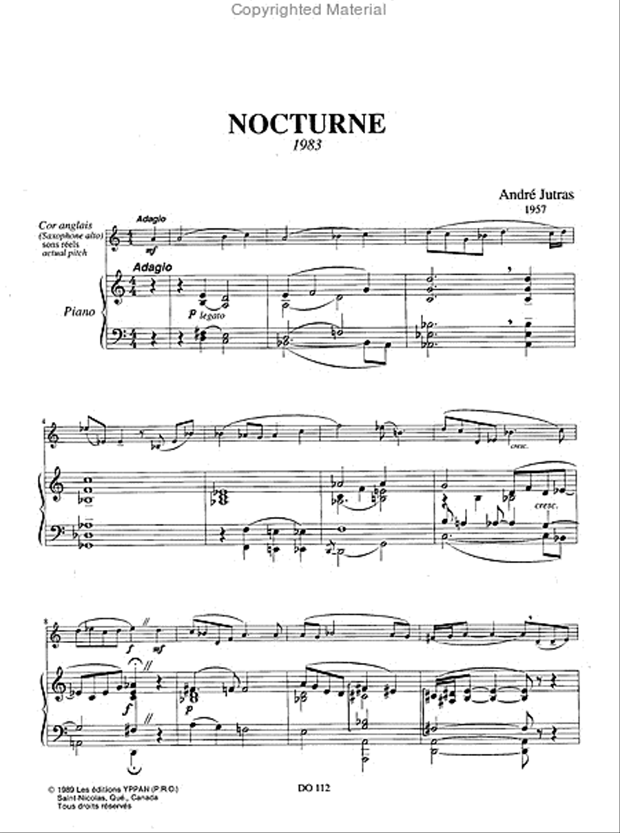 Nocturne Clarinet Solo scores gallery preview page 2