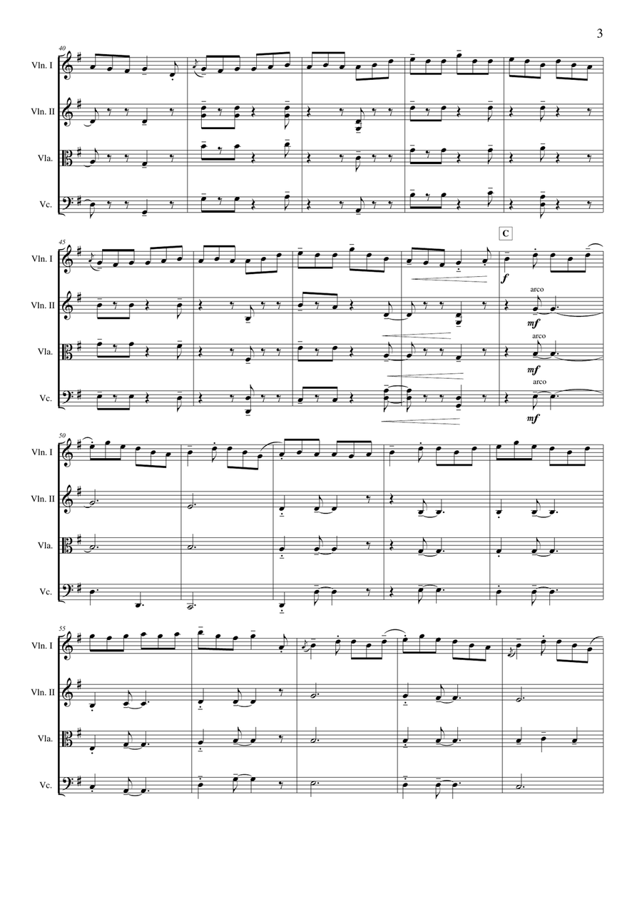 The Kesh Jig String Quartet scores gallery preview page 3