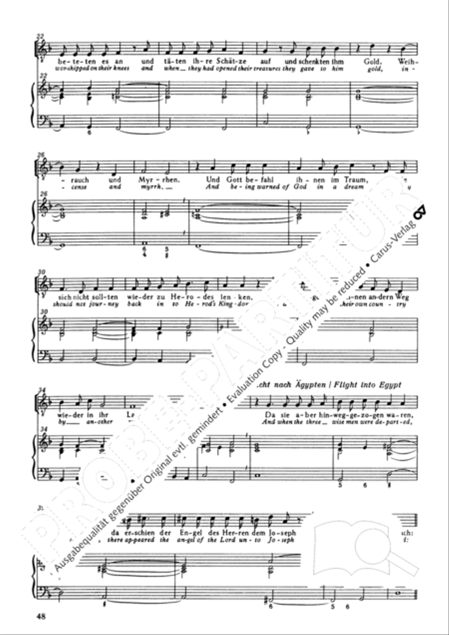 Christmas History (Weihnachts-Historie, SWV 435) Score scores gallery preview page 47