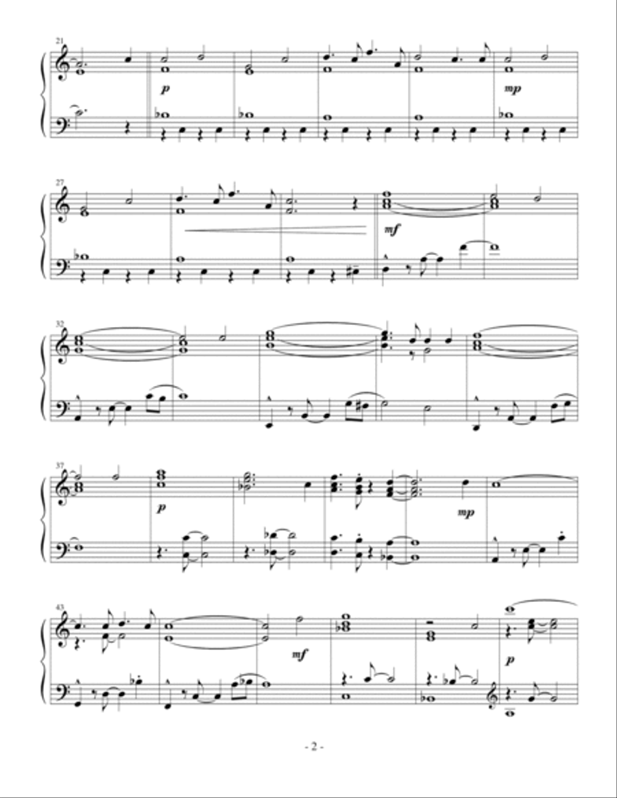 O Holy Night Piano Solo scores gallery preview page 2