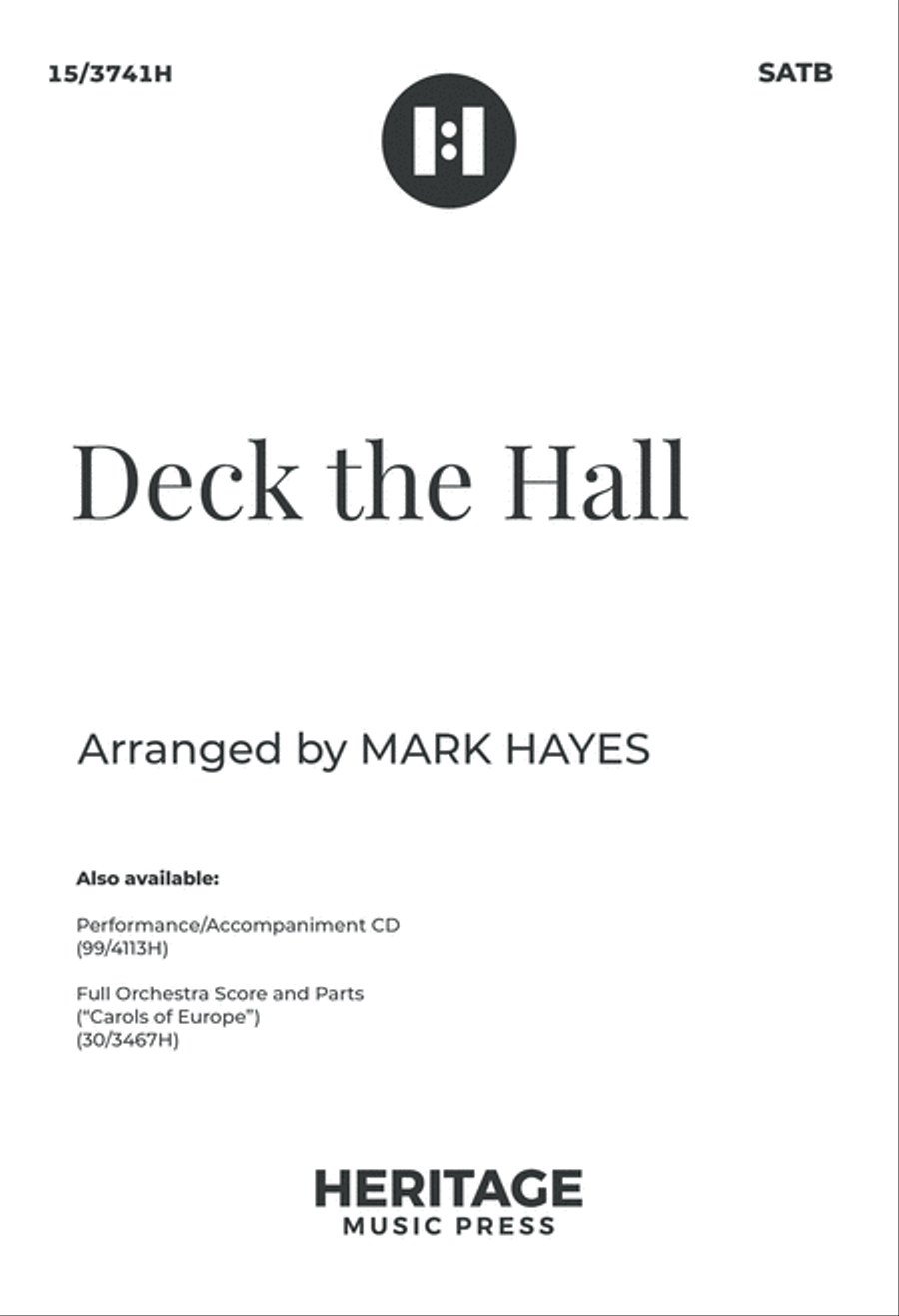 Deck the Hall Deck the Hall 4-Part scores gallery preview page 1