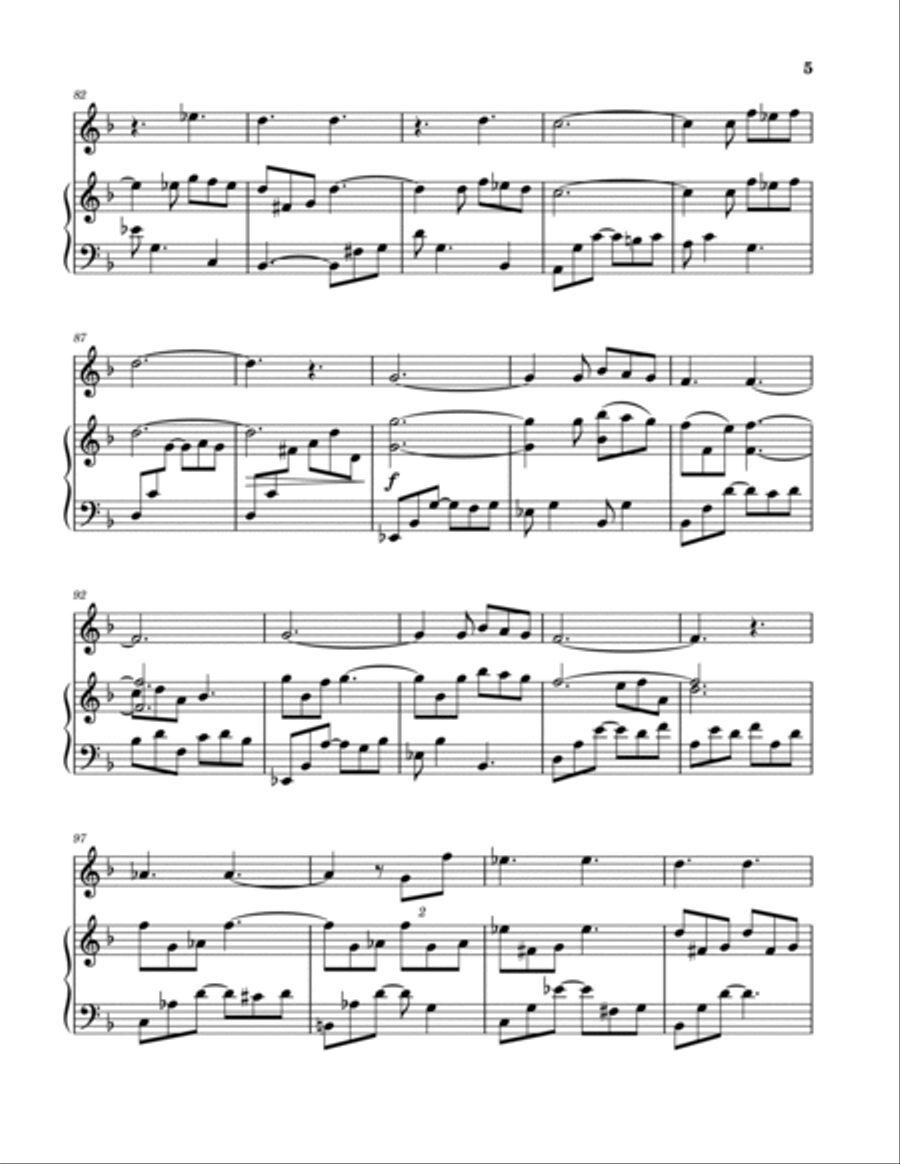Blues in D for Clarinet & Piano Chamber Music scores gallery preview page 5
