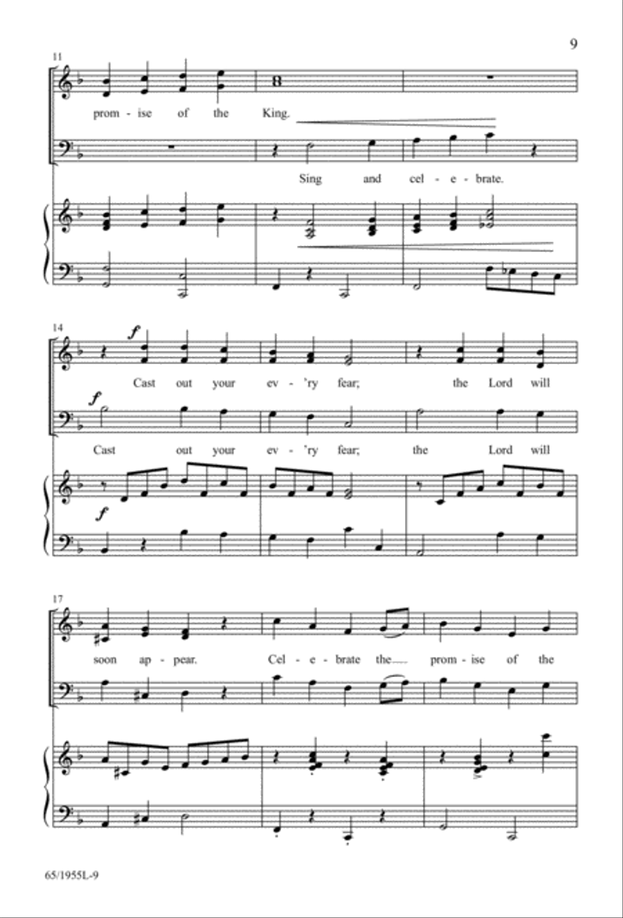 The Promise of a King 3-Part scores gallery preview page 9