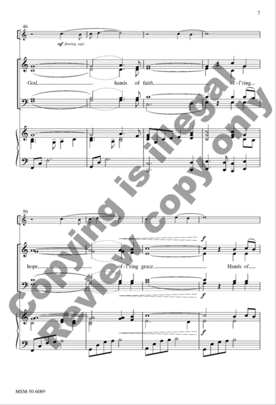 Hands of God 4-Part scores gallery preview page 7