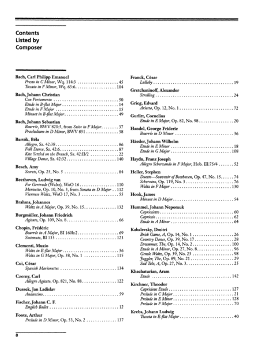 Essential Keyboard Repertoire, Volume 6