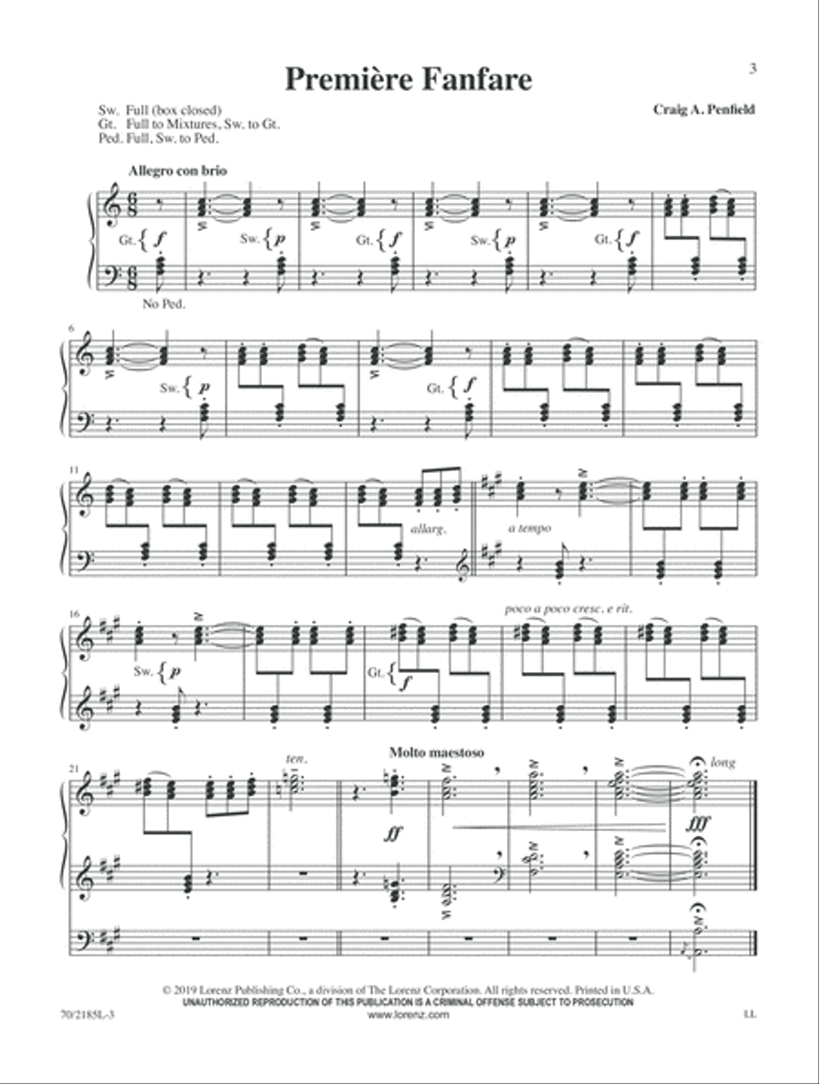 Fanfares, Trumpet Tunes, and Toccatas Trumpet scores gallery preview page 3