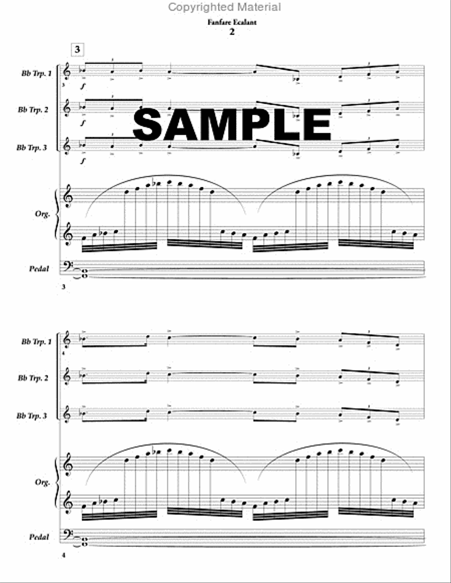 Fanfare Ecalant Fanfare Ecalant B-Flat Trumpet scores gallery preview page 3