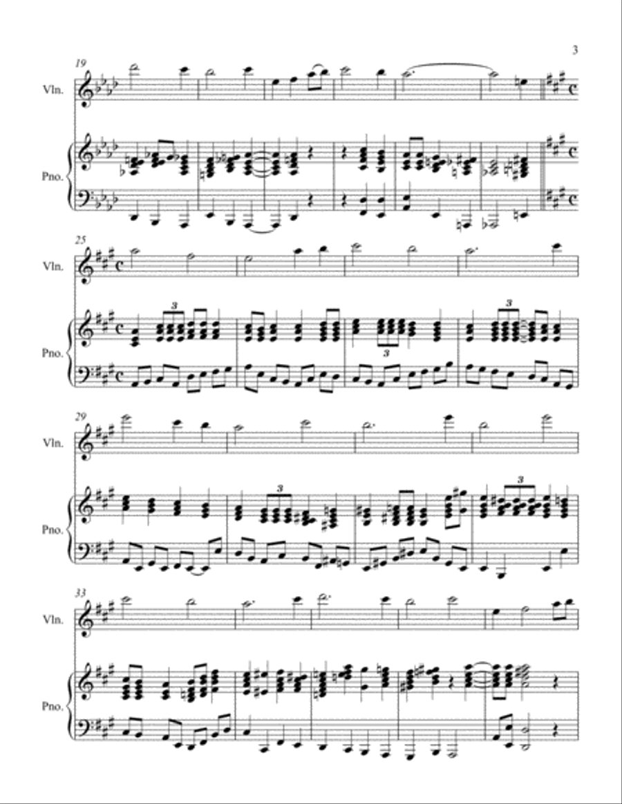 Alas! And Did My Savior Bleed Violin Solo scores gallery preview page 3