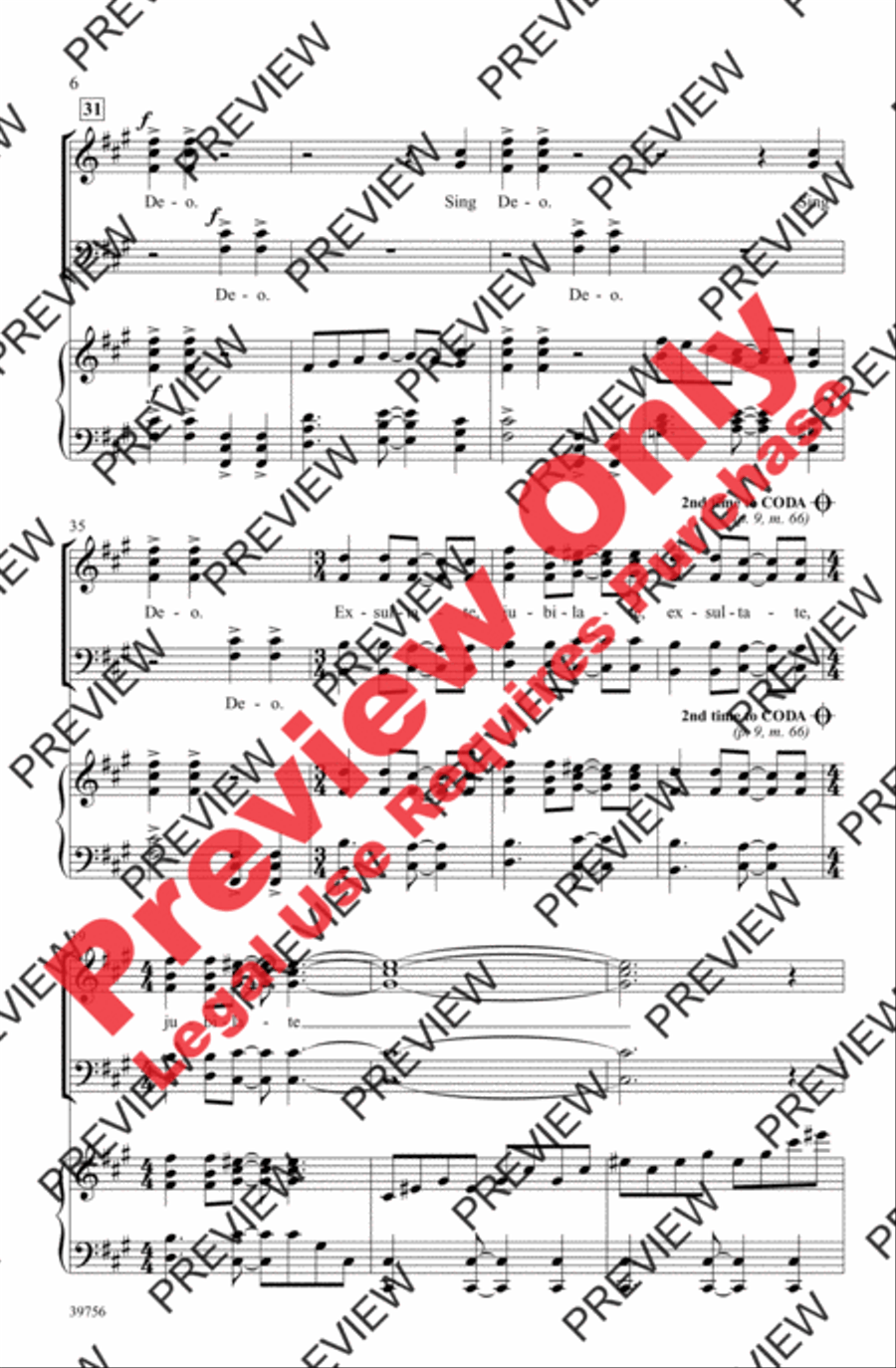 Exsultate, Jubilate Deo Exsultate, Jubilate Deo 4-Part scores gallery preview page 5