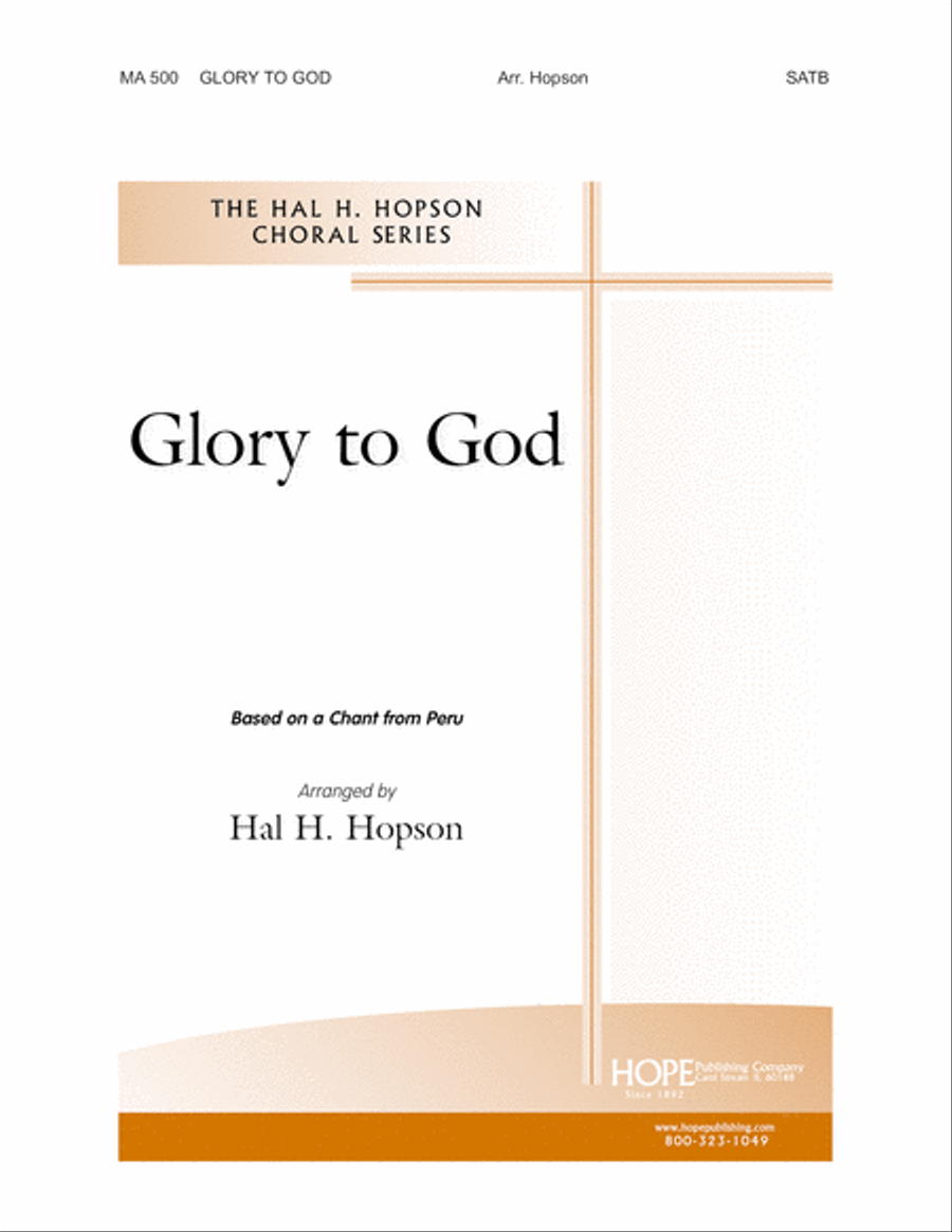 Glory to God Glory to God Choir scores gallery preview page 1