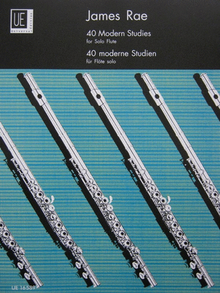 Book cover for Rae - 40 Modern Studies Solo Flute