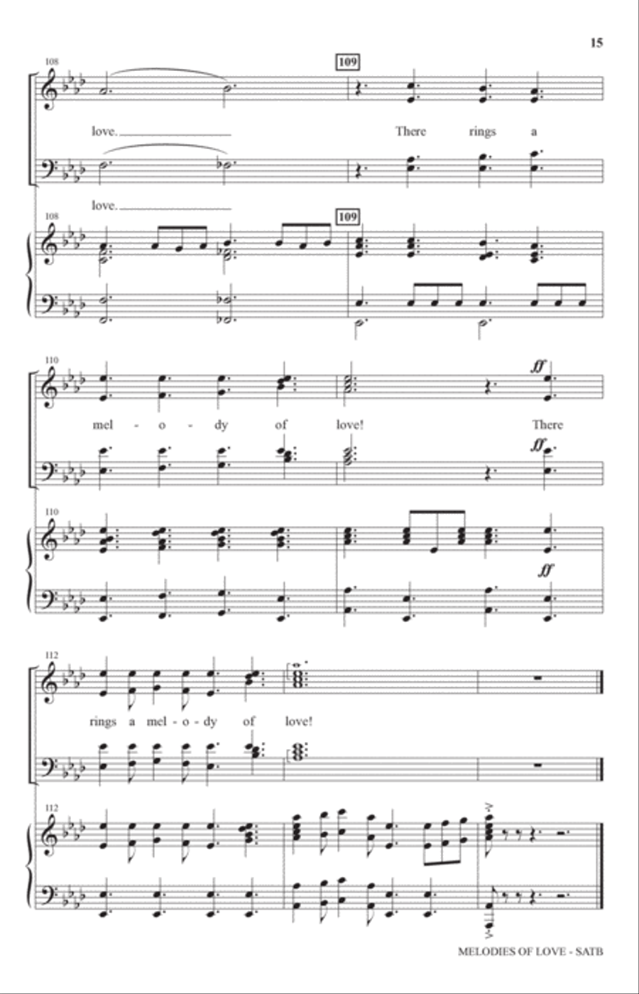 Melodies Of Love Melodies Of Love 4-Part scores gallery preview page 14