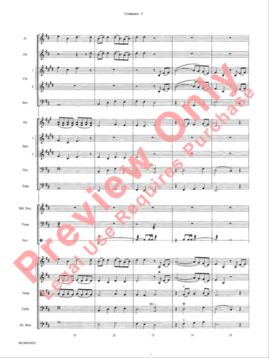 River Songs (based on Deep River and Shall We Gather at the River) Full Orchestra scores gallery preview page 8