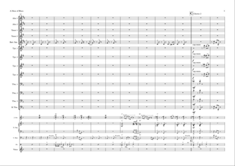 A Mess Of Blues Small Ensemble scores gallery preview page 3