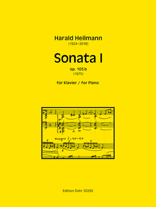 Sonata I für Klavier op. 105b (1975)