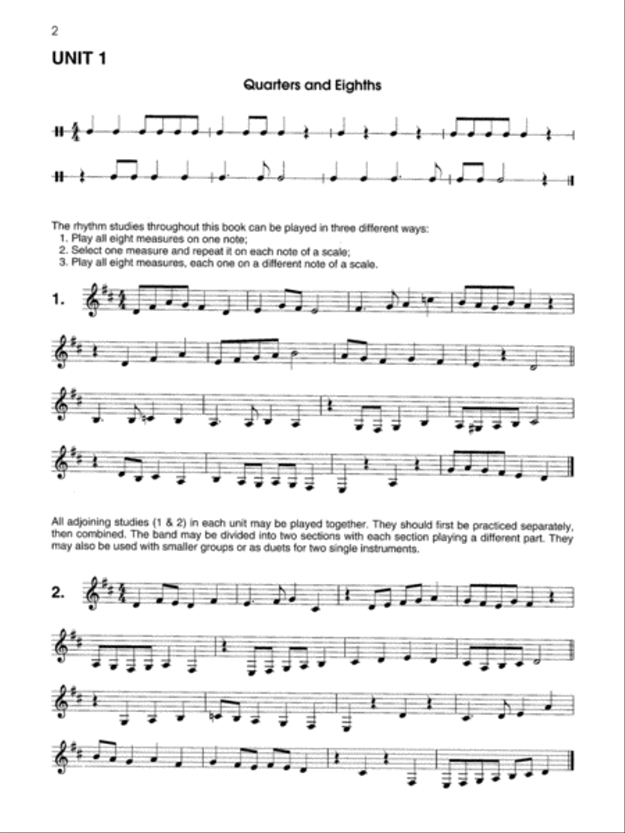 Rhythms & Rests Concert Band Methods scores gallery preview page 6