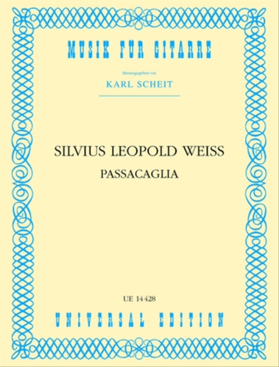 Passacaglia, Guitar Passacaglia, Guitar Chamber Music scores gallery preview page 1