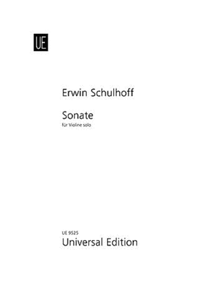 Book cover for Sonata, Solo Violin