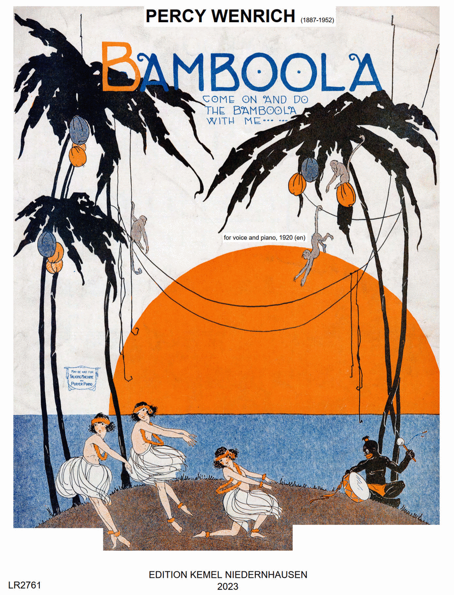 Bamboola, 1920 (en) Wenrich, Percy, 1887-1952, text Score scores gallery preview page 1