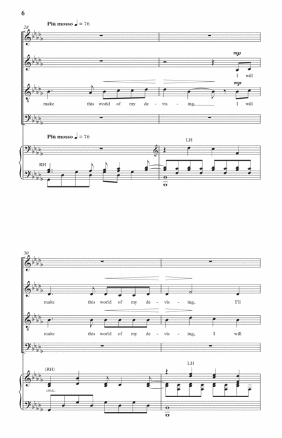 The Music of Stillness Divisi scores gallery preview page 10