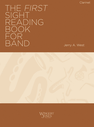 Book cover for The First Sight Reading Book for Band - Clarinet