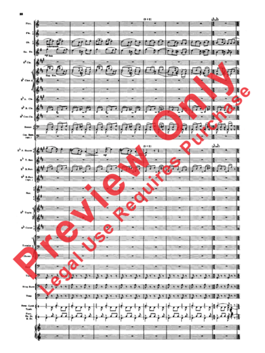 Armenian Dances, Part 1 Concert Band scores gallery preview page 23