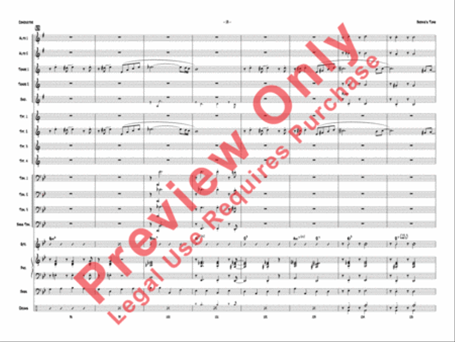 Bernie's Tune Jazz Ensemble scores gallery preview page 16
