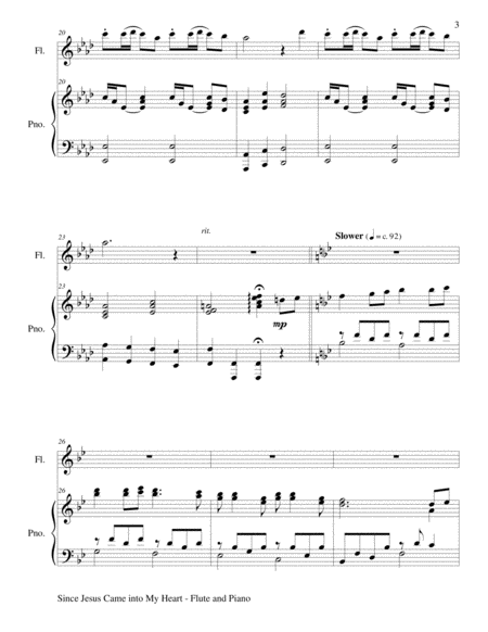 GOSPEL HYMN SUITE (For Flute & Piano with Score & Flute Part) image number null