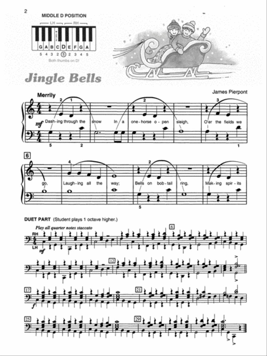 Alfred's Basic Piano Prep Course Christmas Joy!, Book D Piano Method scores gallery preview page 3