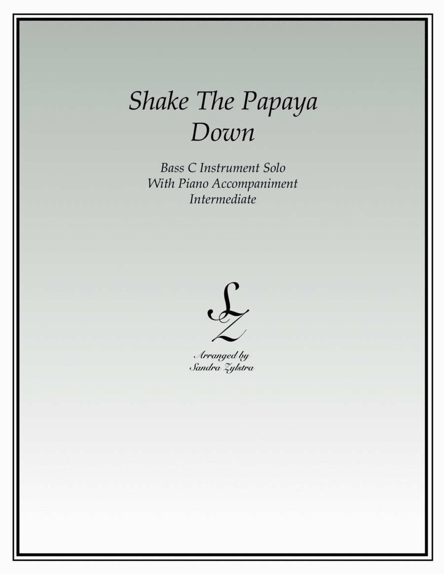 Shake The Papaya Down (bass C instrument solo) Small Ensemble scores gallery preview page 1