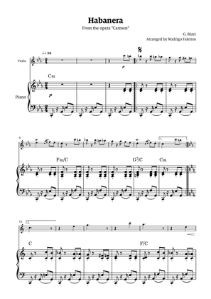 Habanera (for solo violin w/ piano accompaniment)