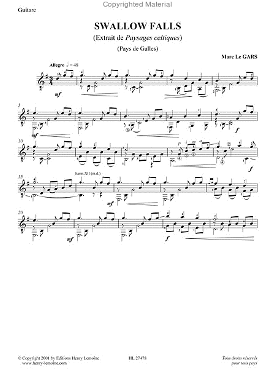 Paysages Celtiques - Volume 1 Acoustic Guitar scores gallery preview page 11