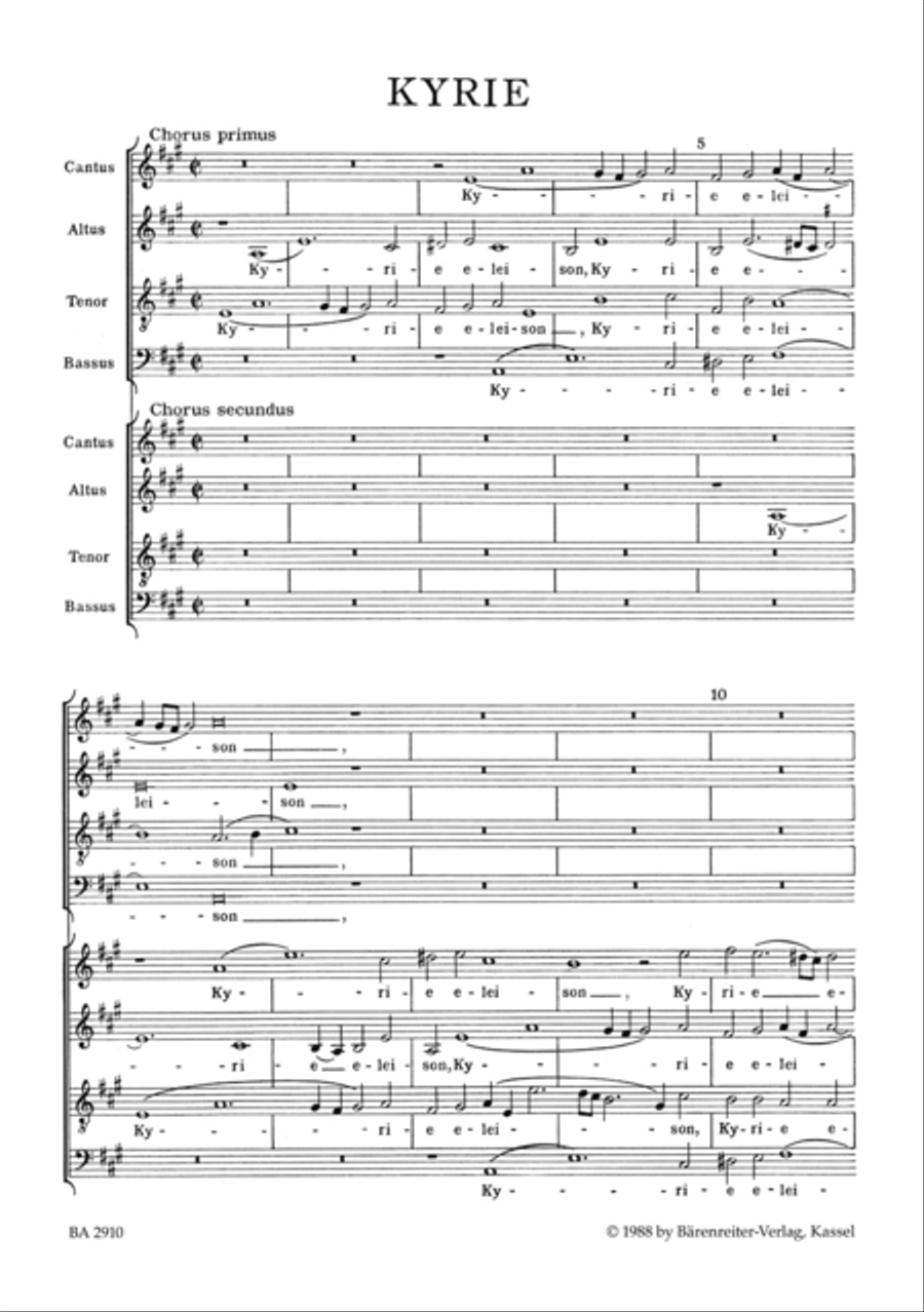 Missa octo vocum 4-Part scores gallery preview page 2