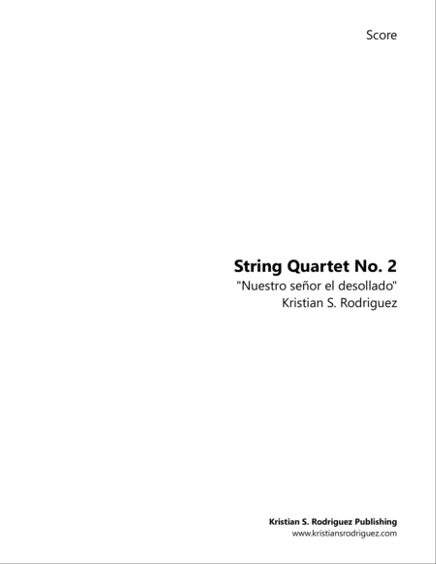 Nuestro señor el desollado String Quartet scores gallery preview page 1