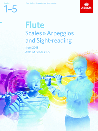 Book cover for Flute Scales & Arpeggios and Sight-Reading, ABRSM Grades 1-5
