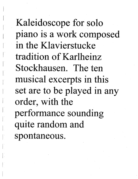 Kaleidoscope, op. 47 image number null