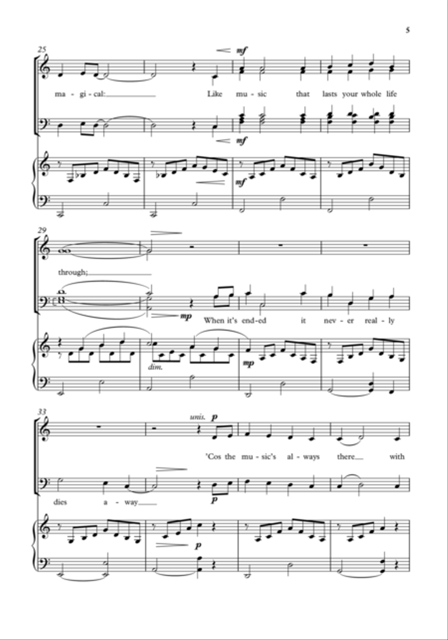 The Music's Always There With You Divisi scores gallery preview page 4