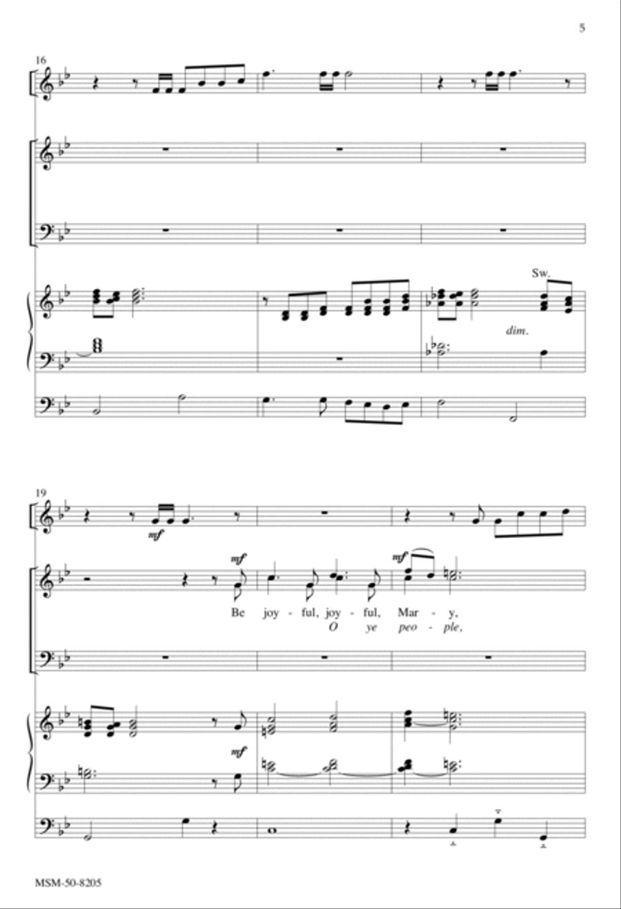 Easter Rejoicing 4-Part scores gallery preview page 5