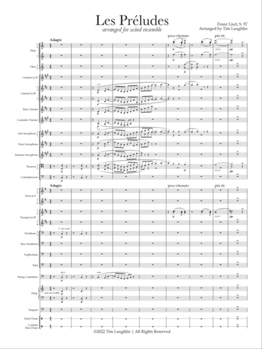 Les Preludes (Band) Concert Band scores gallery preview page 5
