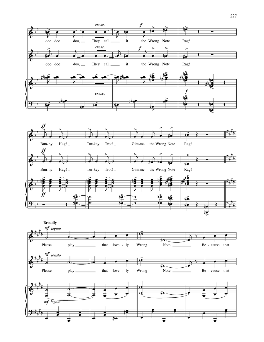 The Wrong Note Rag (from Wonderful Town) (Vocal Duet) Piano scores gallery preview page 5
