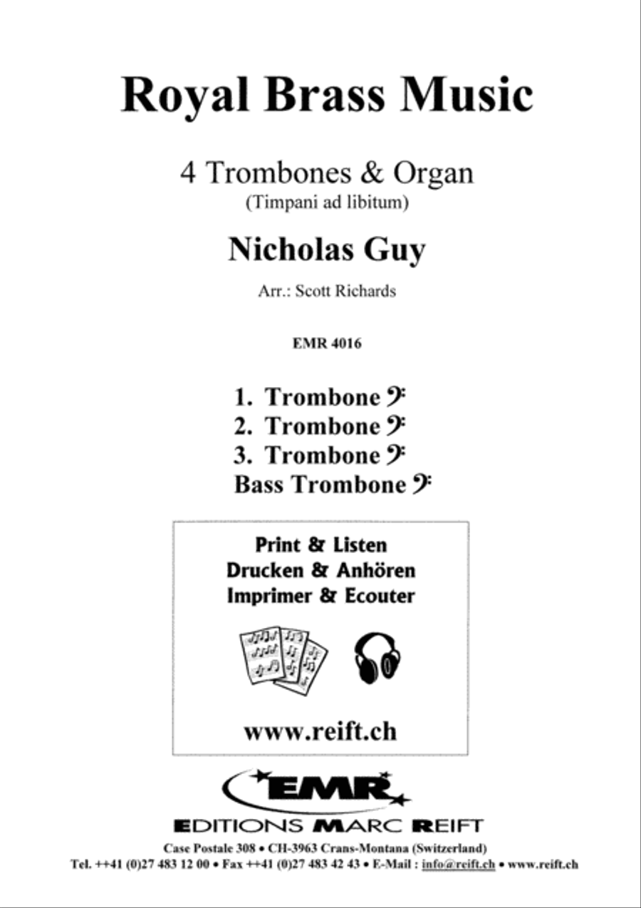 Royal Brass Music Trombone Quartet scores gallery preview page 6