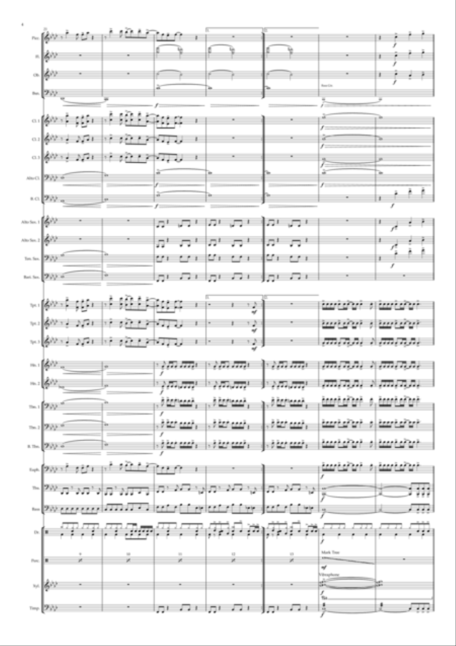 Venus Concert Band scores gallery preview page 4