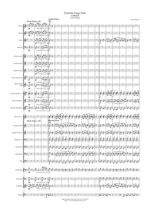 Tyneside Songs Suite (4 movts) - concert band