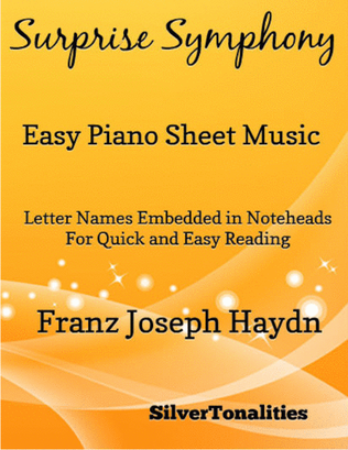 Book cover for Surprise Symphony Easy Piano Sheet Music