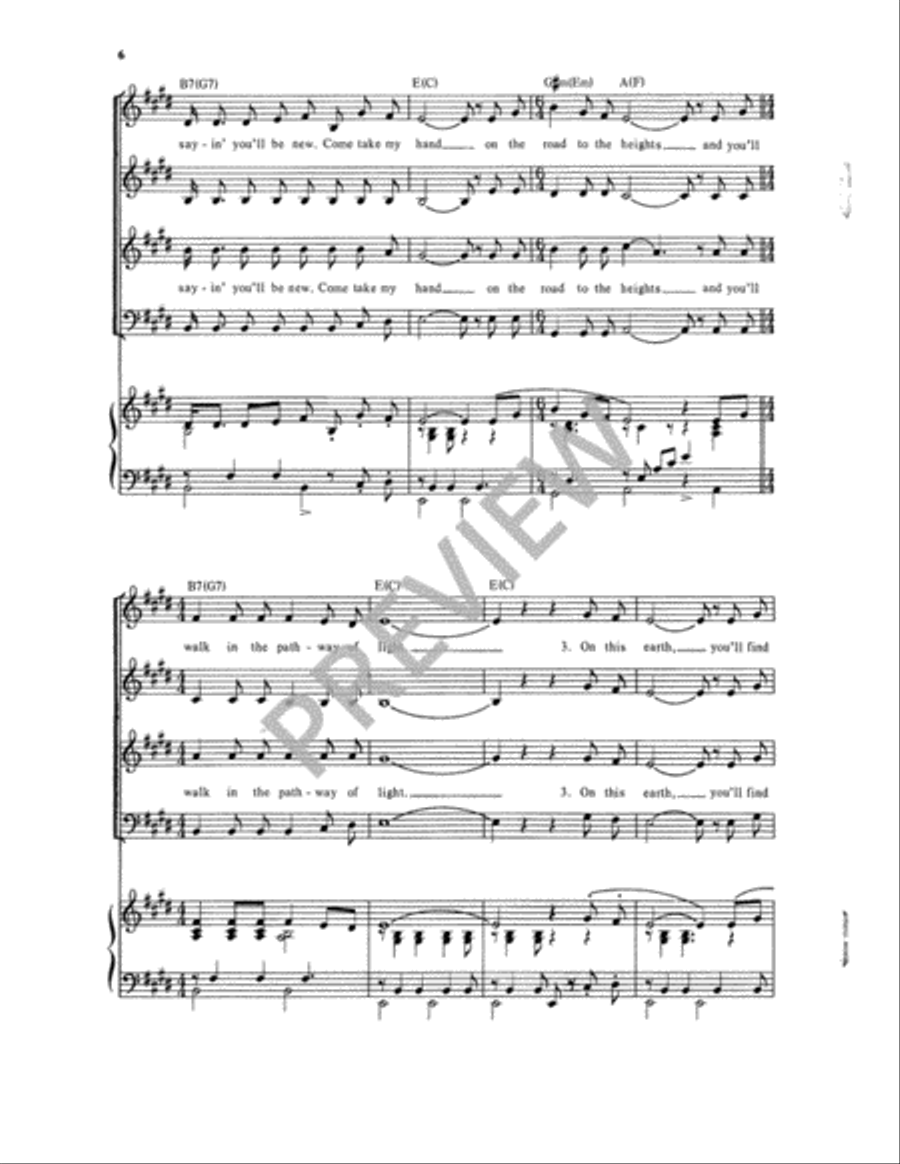 Come, Follow Me Come, Follow Me 4-Part scores gallery preview page 7
