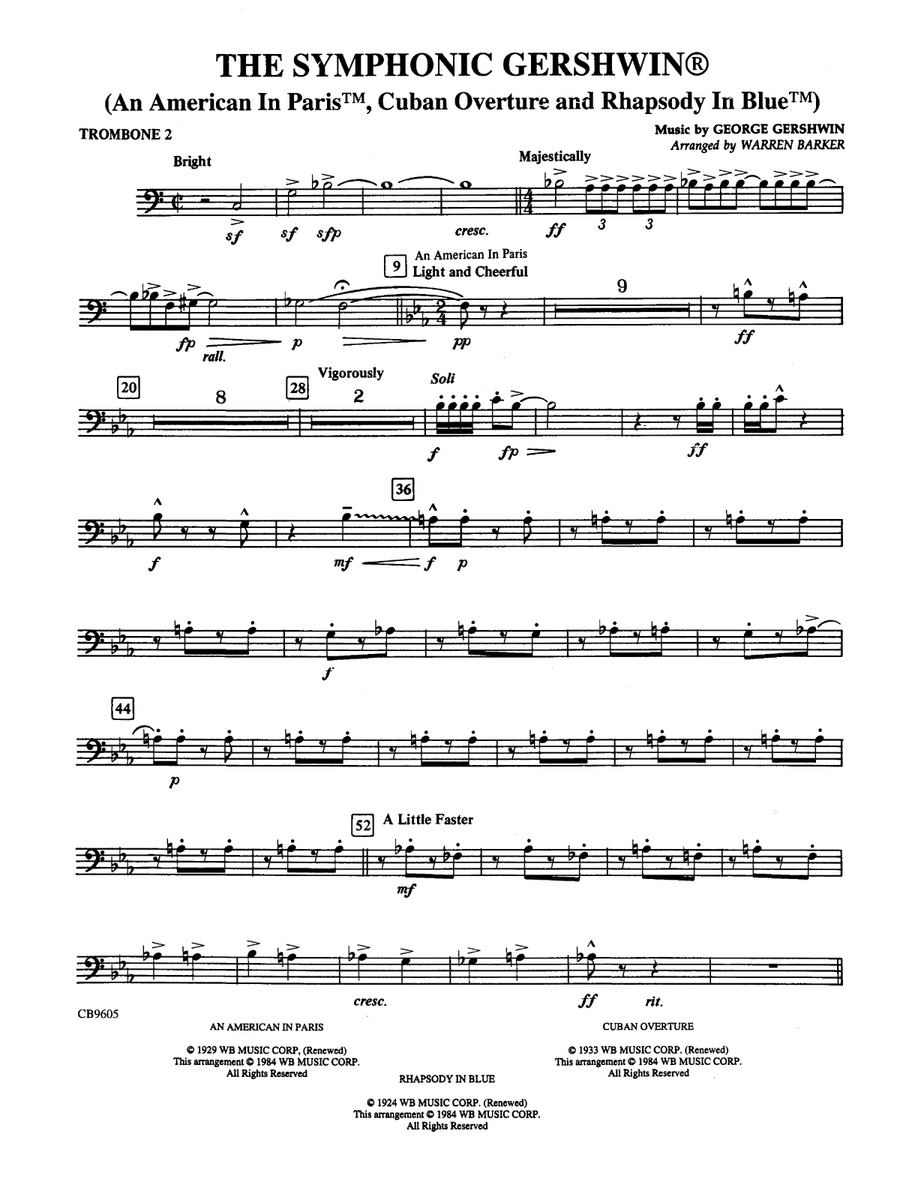 The Symphonic Gershwin: 2nd Trombone