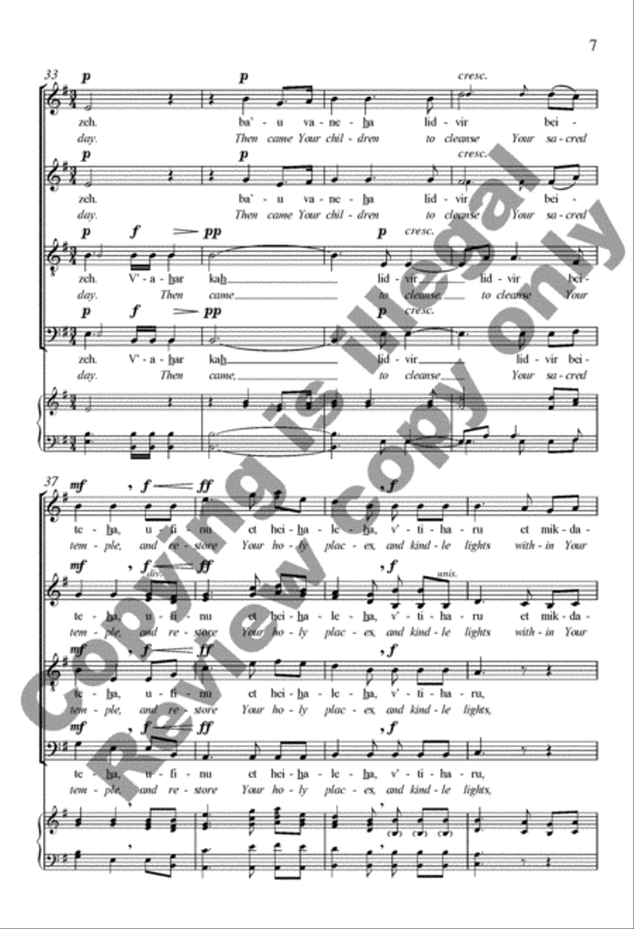 Ravta et rivam (You Fought Their Battles) 4-Part scores gallery preview page 7