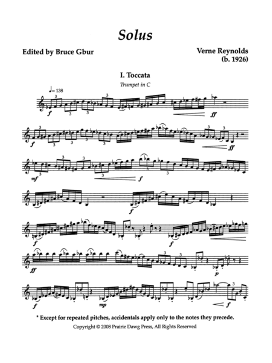 Solus Trumpet Solo scores gallery preview page 3